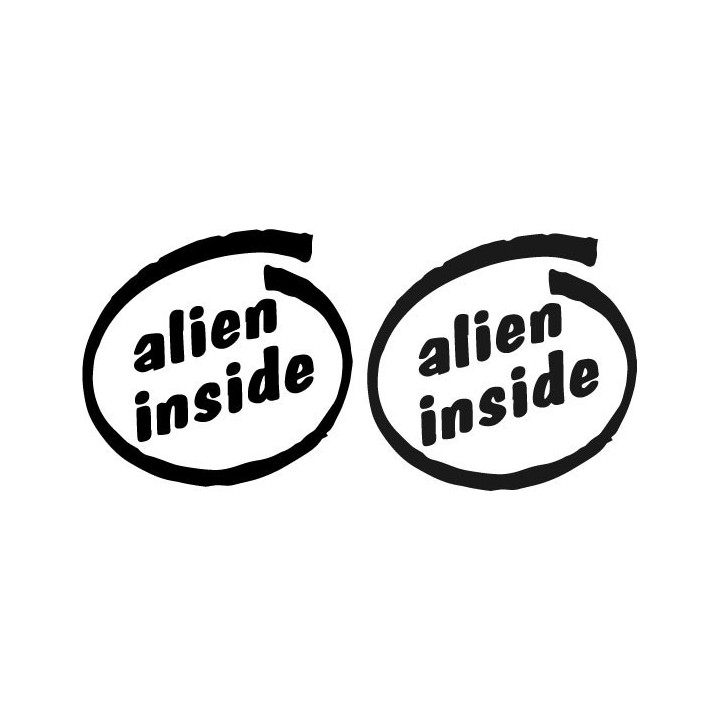 Buy Alien Inside 2 Decal Sticker Online