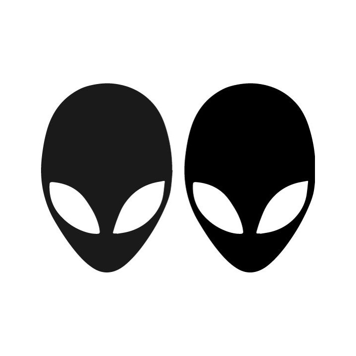Buy Alien Skull Sticker Online