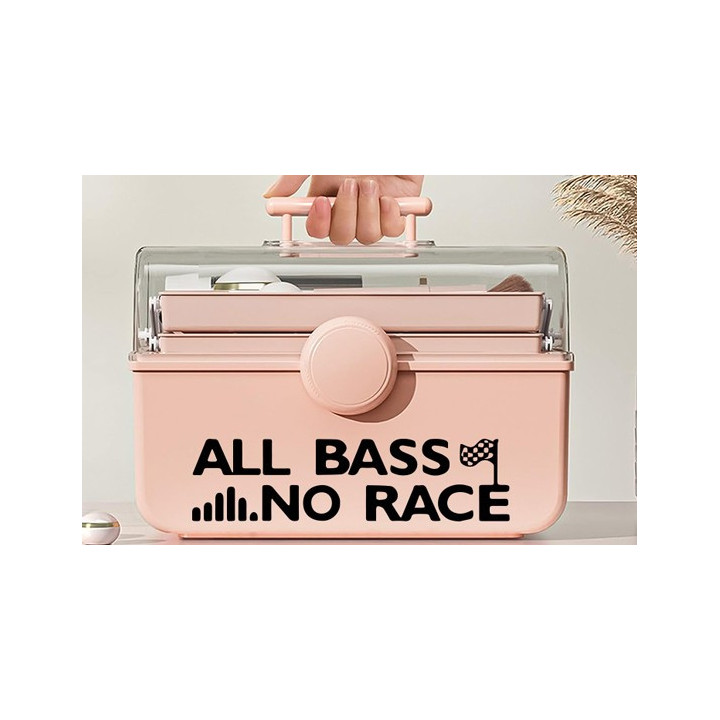 Buy All Bass No Race Decal Sticker Online
