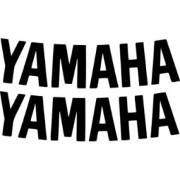 Yamaha Logo Curved Die Cut Stickers Decals - DecalsHouse
