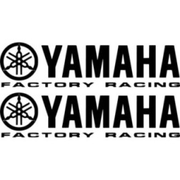 Yamaha Logo Factory Racing Die Cut Stickers Decals - DecalsHouse