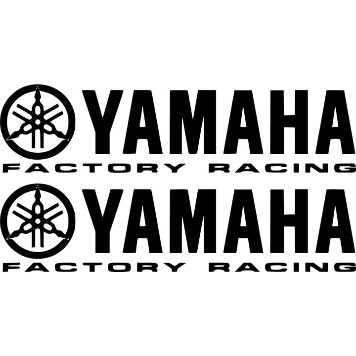 Yamaha Logo Factory Racing Die Cut Stickers Decals - DecalsHouse