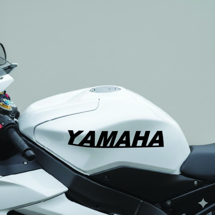 Yamaha Logo Lettering Die Cut Style 2 Stickers Decals - DecalsHouse