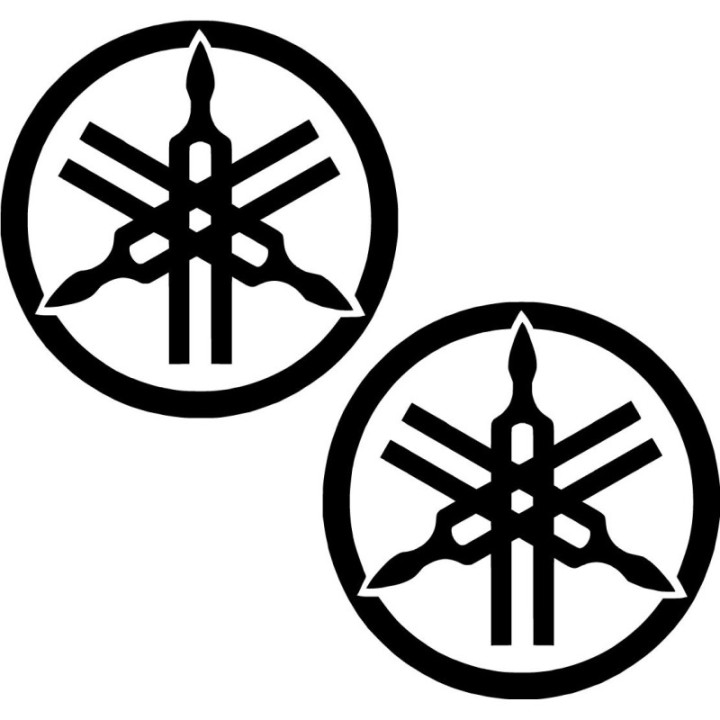 Yamaha Tuning Fork Symbol Stickers – Motorcycle Decals (2-Pack) | DecalsHouse