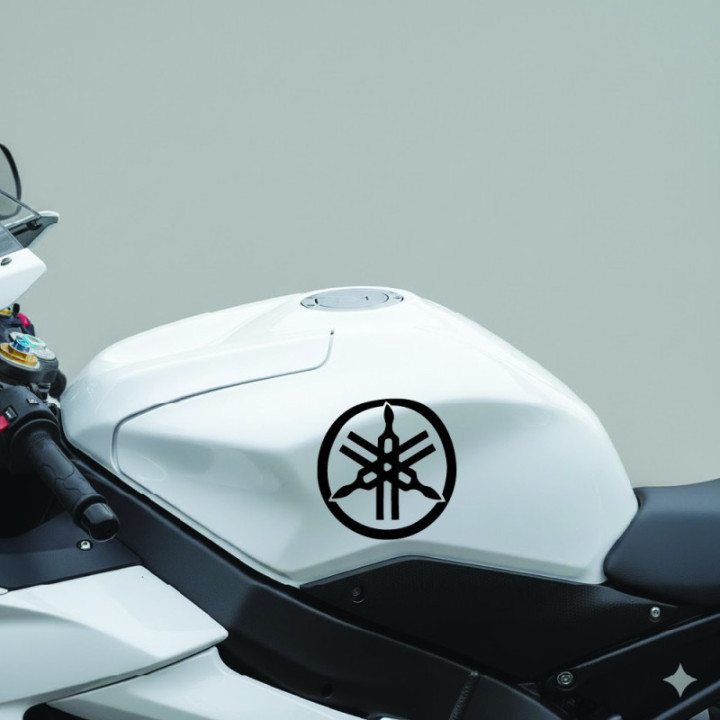 Yamaha Tuning Fork Symbol Stickers – Motorcycle Decals (2-Pack) | DecalsHouse