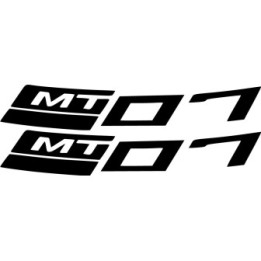 Yamaha Mt 07 Curved Die Cut Style 2 Stickers Decals - DecalsHouse