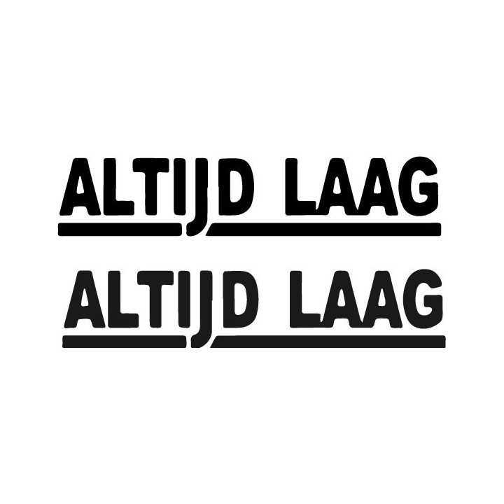 Buy Altijd Laag 1 Decal Sticker Online