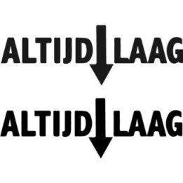 Buy Altijd Laag 2 Decal Sticker Online