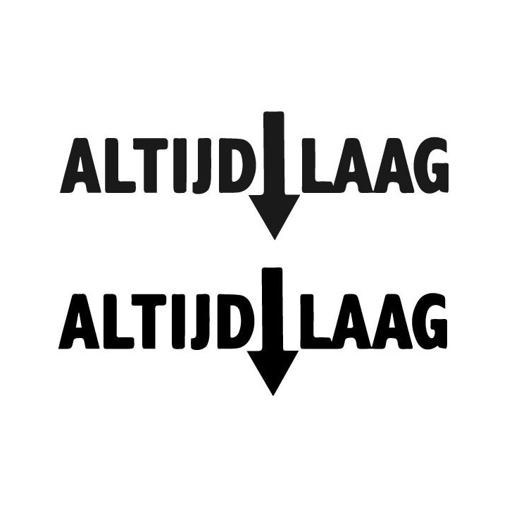 Buy Altijd Laag 2 Decal Sticker Online