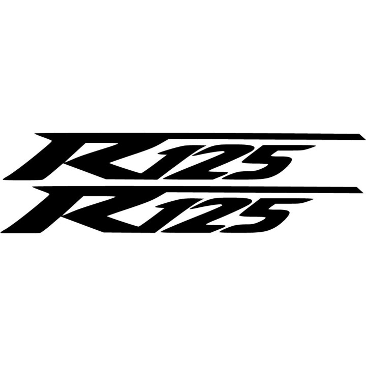 Yamaha R125 Die Cut Style 3 Stickers Decals - DecalsHouse