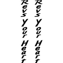 Yamaha Revs Your Heart Die Cut Vertical Stickers Decals - DecalsHouse