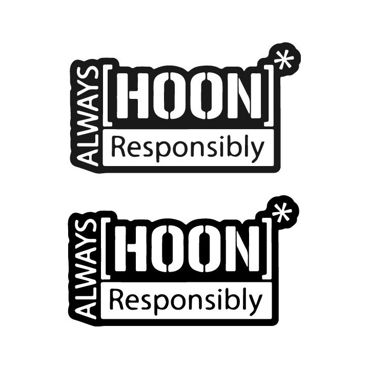 Buy Always Hoon Responsibly Sticker Online
