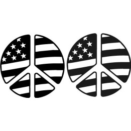 Buy Amerikaanse Vlag Peace Sticker Online