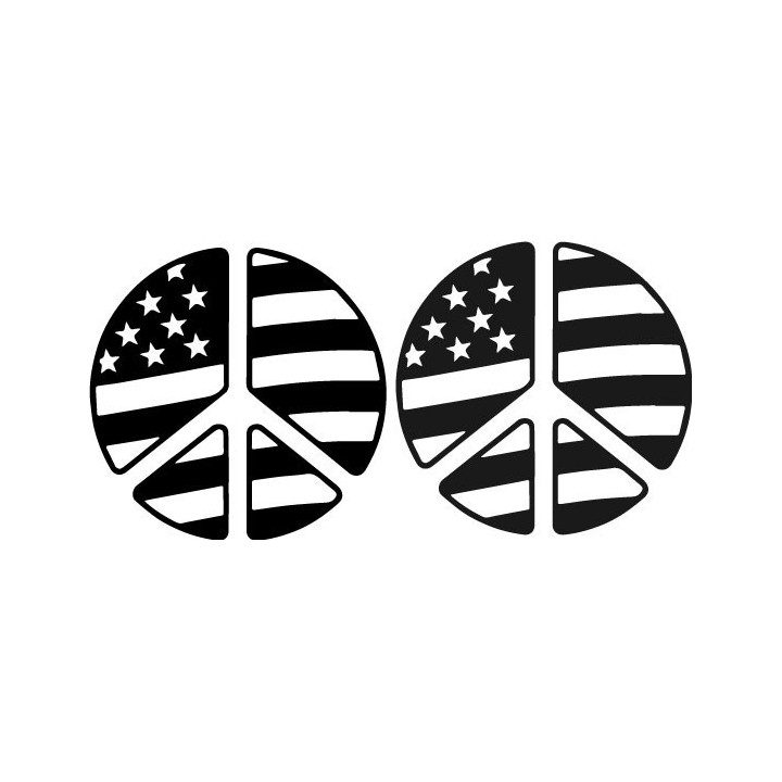 Buy Amerikaanse Vlag Peace Sticker Online