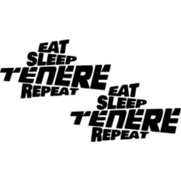 Yamaha Super Tenere Eat Sleep Repeat Die Cut Stickers Decals - DecalsHouse