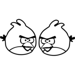 Angry Birds Stickers – Red Bird Character Decals (2-Pack)