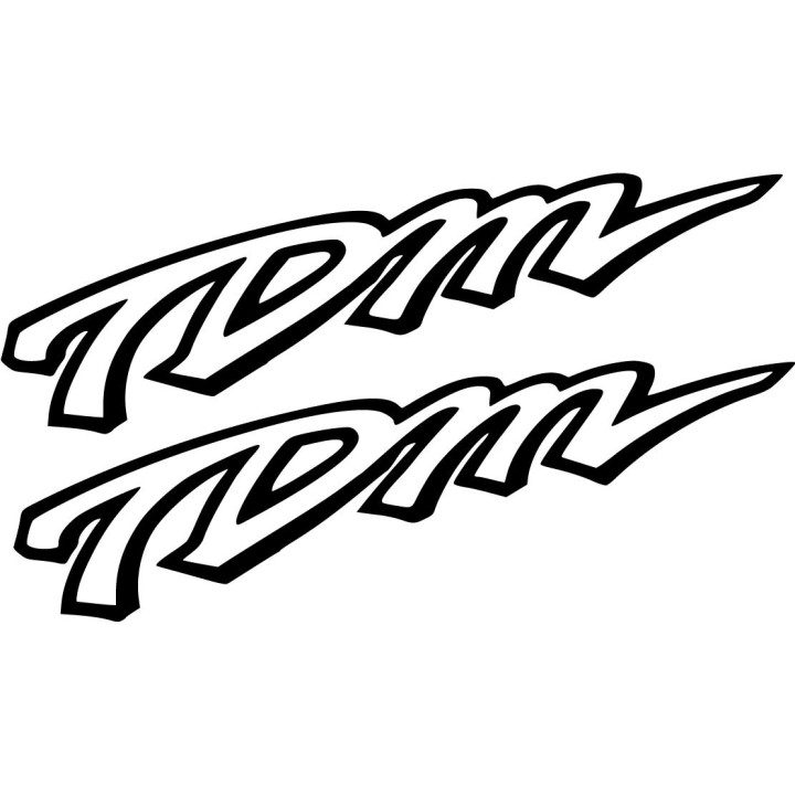 Yamaha Tdm Outline Die Cut Stickers Decals - DecalsHouse