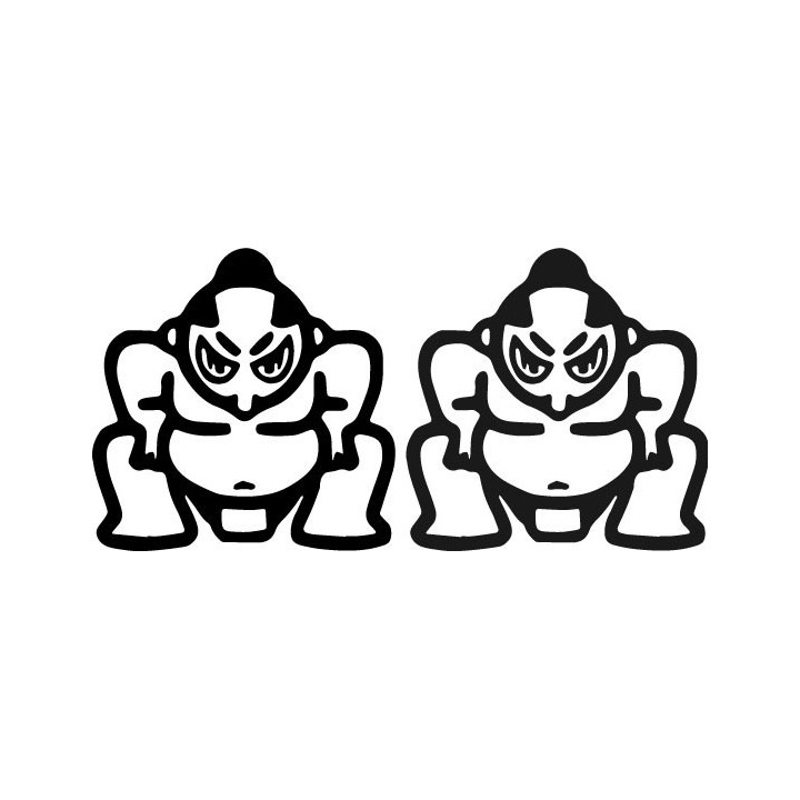 Buy Angry Sumo Decal Sticker Online