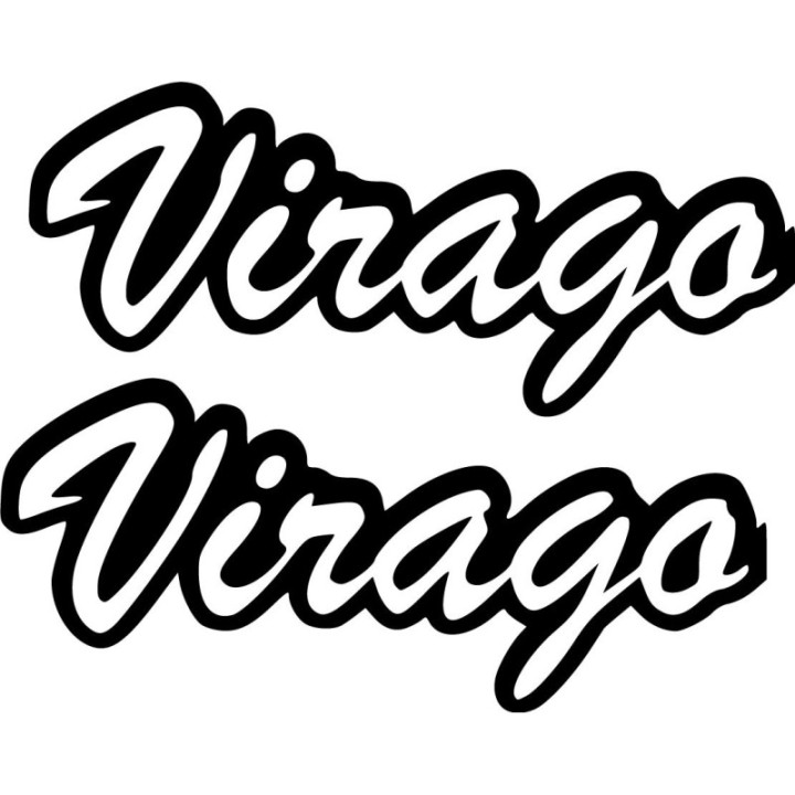 Yamaha Virago Die Cut Outline Stickers Decals - DecalsHouse