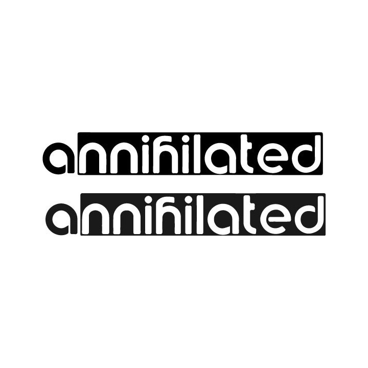 Annihilated Stickers – Logo Vinyl Decals (2-Pack)
