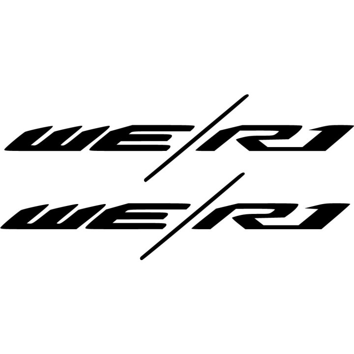 Yamaha WE R1 Stickers – YZF-R1 Sportbike Motorcycle Decals (2-Pack)