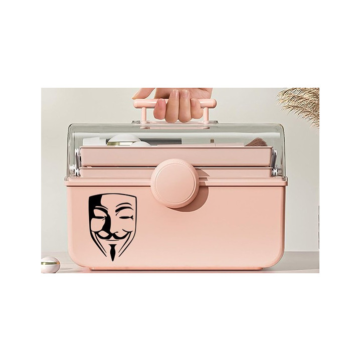 Anonymous Guy Fawkes Mask Stickers – V for Vendetta (2-Pack)