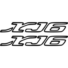 Yamaha Xj6 Die Cut Outline Stickers Decals - DecalsHouse