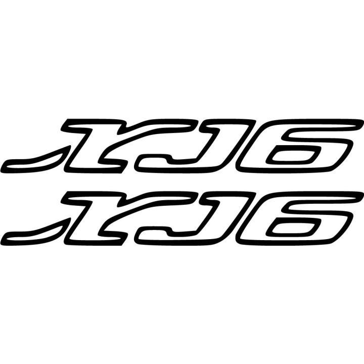 Yamaha Xj6 Die Cut Outline Stickers Decals - DecalsHouse