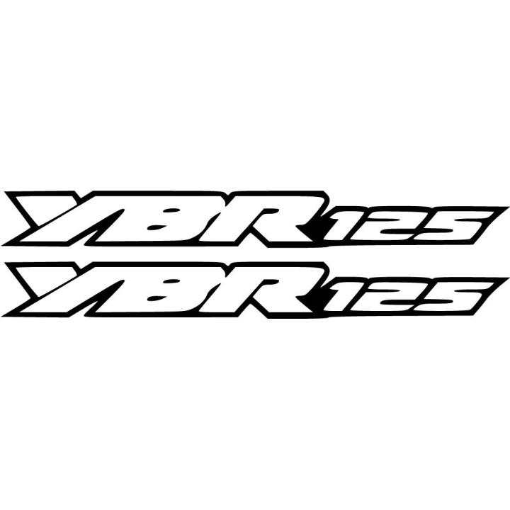 Yamaha Ybr 125 Die Cut Outline Stickers Decals - DecalsHouse
