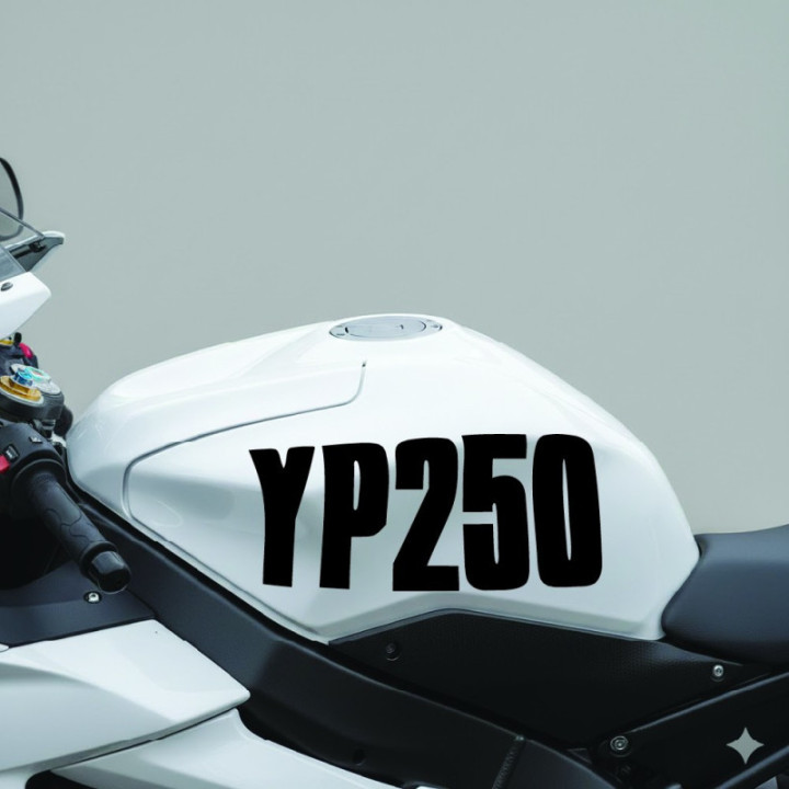 Yamaha Yp 250 Die Cut Stickers Decals - DecalsHouse
