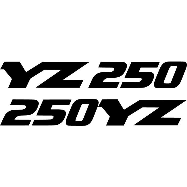 Yamaha Yz 250 Die Cut Style 2 Stickers Decals - DecalsHouse