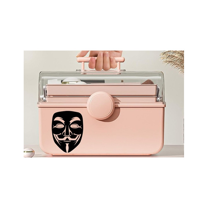 Anonymous Mask Stickers – Guy Fawkes V for Vendetta (2-Pack)