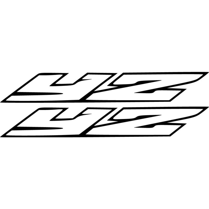 Yamaha Yz Die Cut Outline Stickers Decals - DecalsHouse