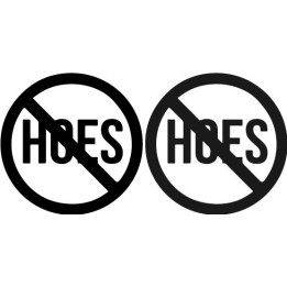 Buy Anti Hoes Decal Sticker Online
