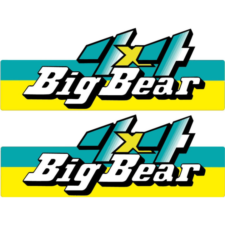 Yamaha Big Bear 4x4 Style 3 Stickers Decals - DecalsHouse