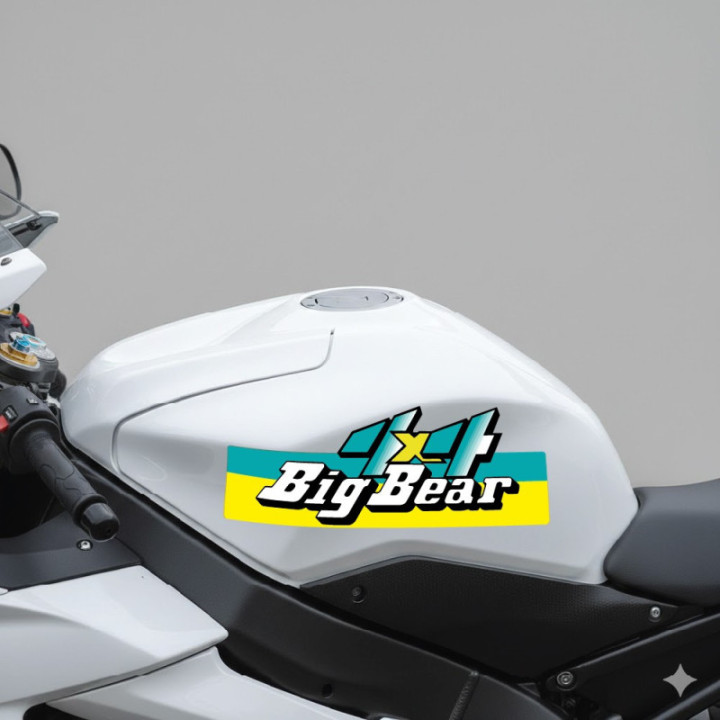 Yamaha Big Bear 4x4 Style 3 Stickers Decals - DecalsHouse
