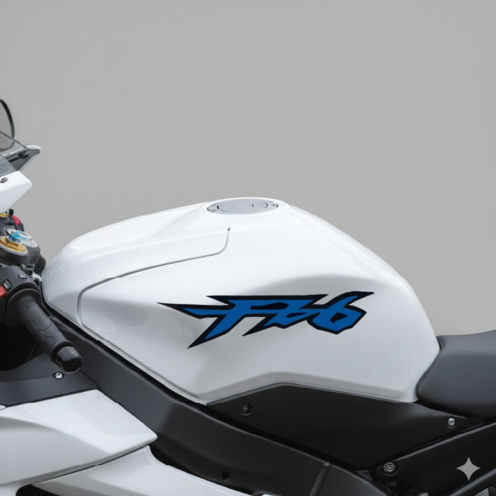Yamaha Fz 6 Blue Stickers Decals - DecalsHouse