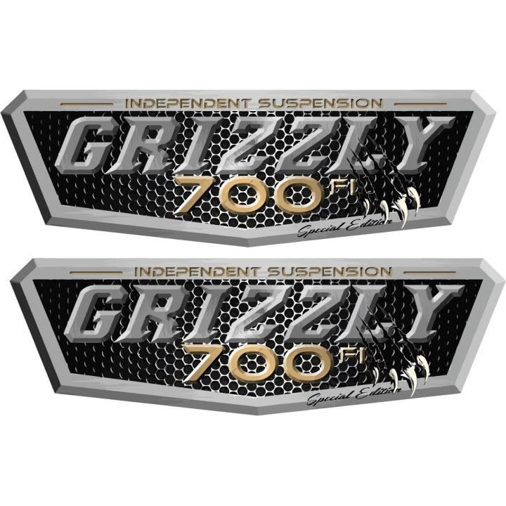 Yamaha Grizzly 700 Style 3 Stickers Decals - DecalsHouse