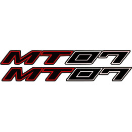 Yamaha Mt 07 Red Stickers Decals - DecalsHouse
