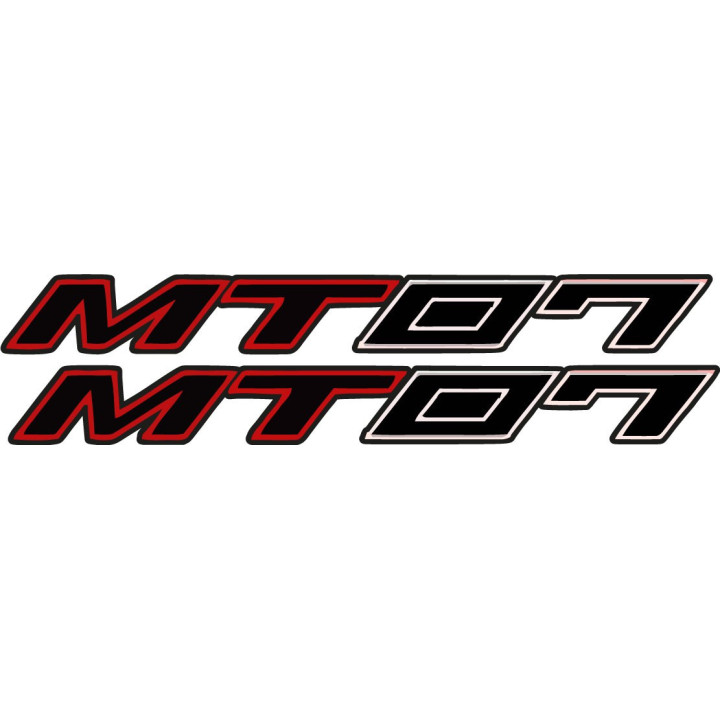 Yamaha Mt 07 Red Stickers Decals - DecalsHouse