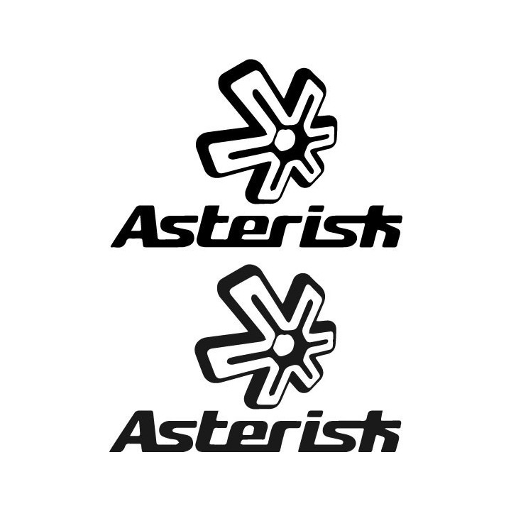 Asterisk Stickers – MX Knee Brace Motocross Decals (2-Pack)
