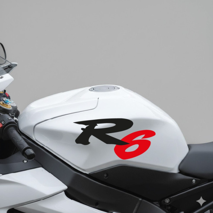 Yamaha Universal Motorcycle Stickers – Fairing Tank Helmet Decals (2-Pack)