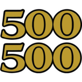 Yamaha Sr 500 Numbers Stickers Decals - DecalsHouse