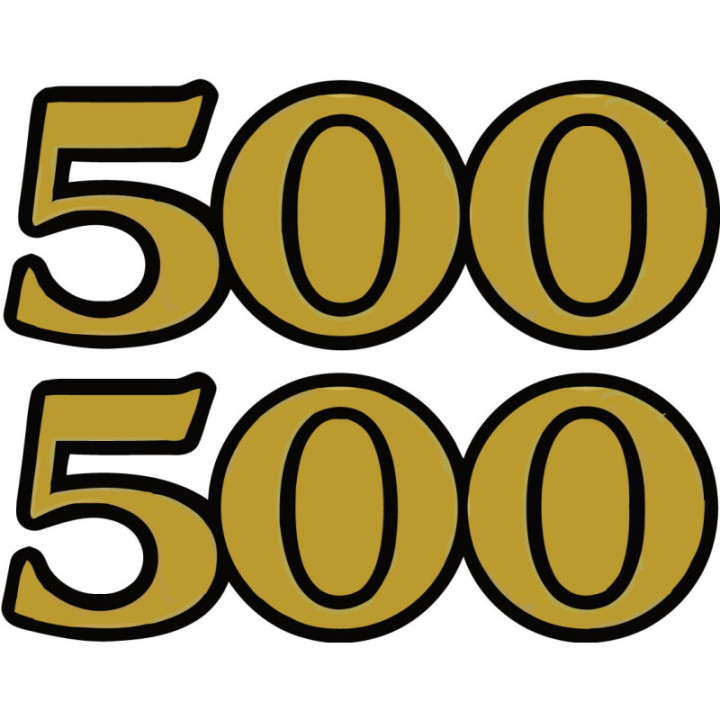 Yamaha Sr 500 Numbers Stickers Decals - DecalsHouse
