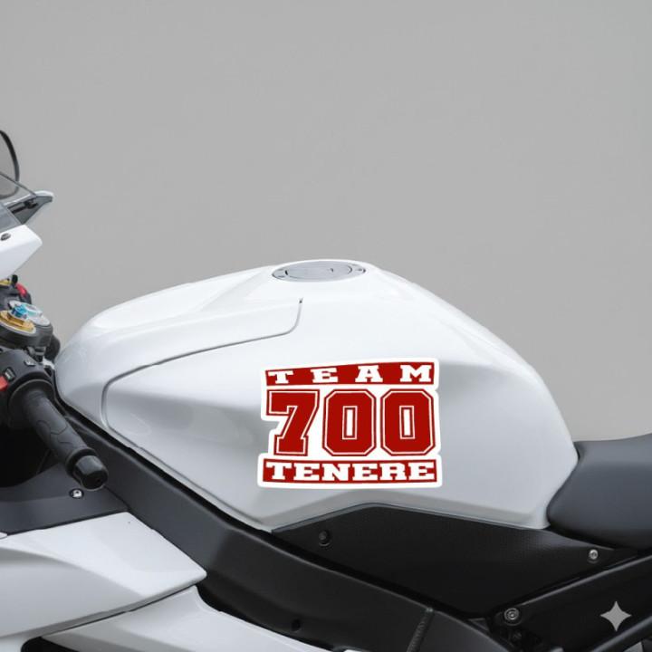 Yamaha Super Tenere Team 700 Red Stickers Decals - DecalsHouse