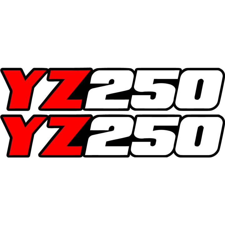 Yamaha Yz 250 Red Stickers Decals - DecalsHouse