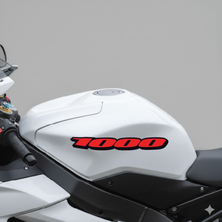 Yamaha Yzf 1000 Thunderace Numbers Stickers Decals - DecalsHouse