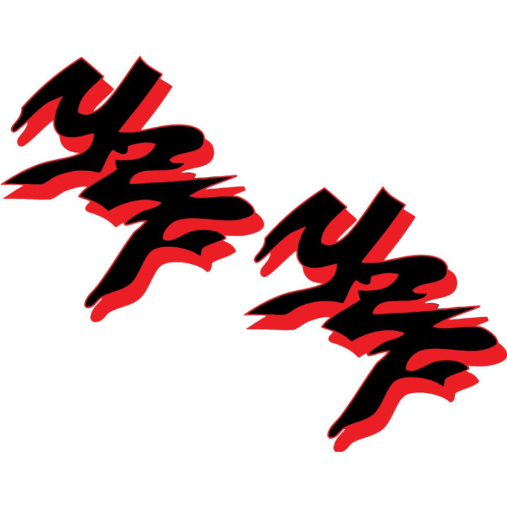 Yamaha Yzf Black And Red Stickers Decals - DecalsHouse
