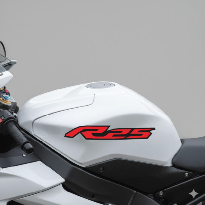 Yamaha Yzf R25 Red Stickers Decals - DecalsHouse