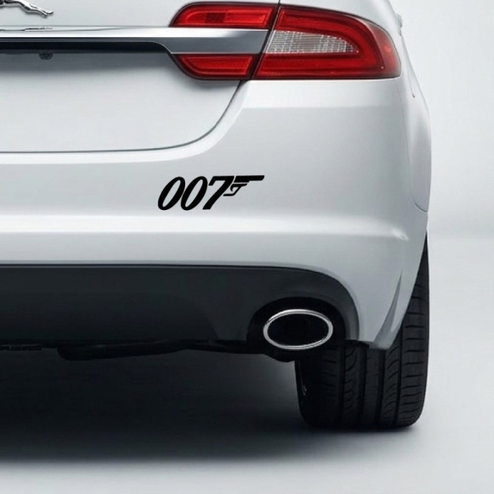 007 James Bond Stickers – Spy Gun Logo Decals (2-Pack)